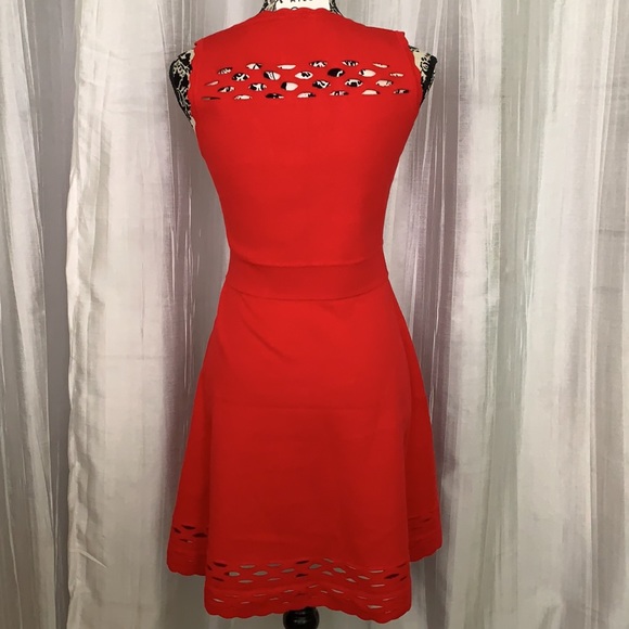 NWT Milly Chain Link Flare Dress - Picture 2 of 3